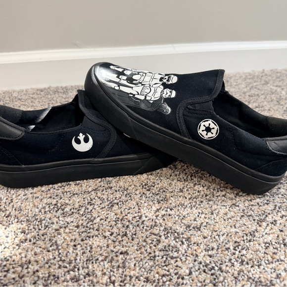 ?Adidas x Star Wars Court Rallye Slip Rebels & First Order Black Sneakers Mens 7